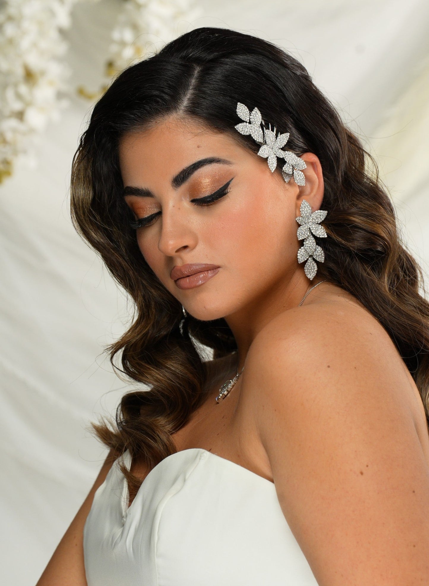 2481FR- Pettinino da sposa con pietre swarovski