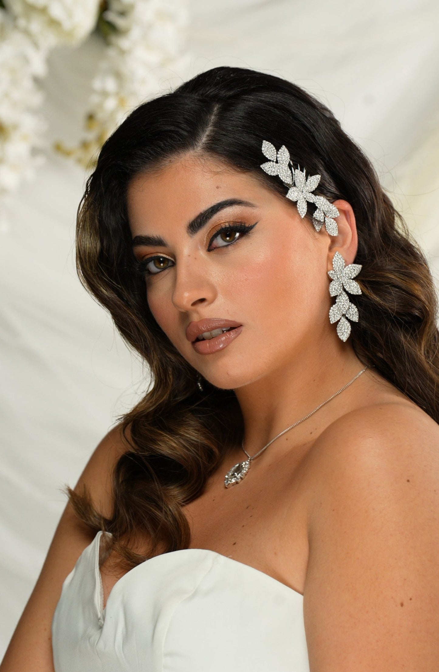 2481FR- Pettinino da sposa con pietre swarovski