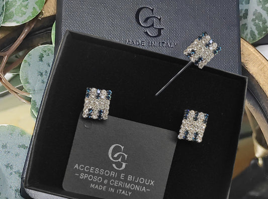 SET GEM127 GEMELLI+SPILLA BIJOUX