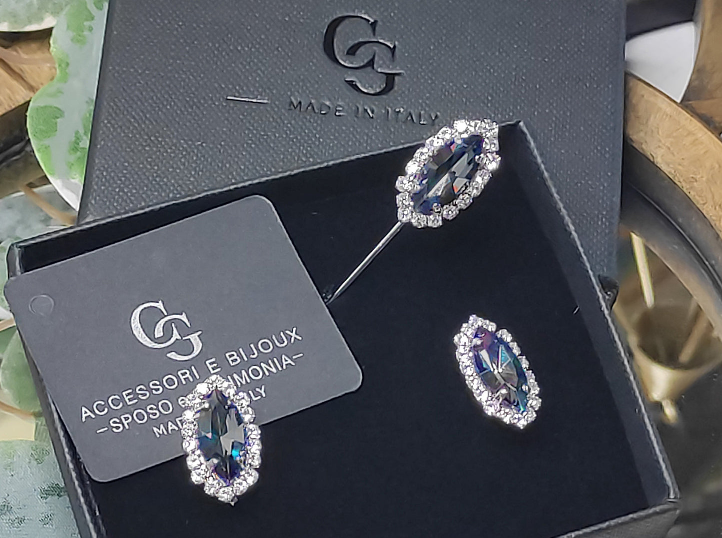 SET GEM138 GEMELLI+SPILLA BIJOUX