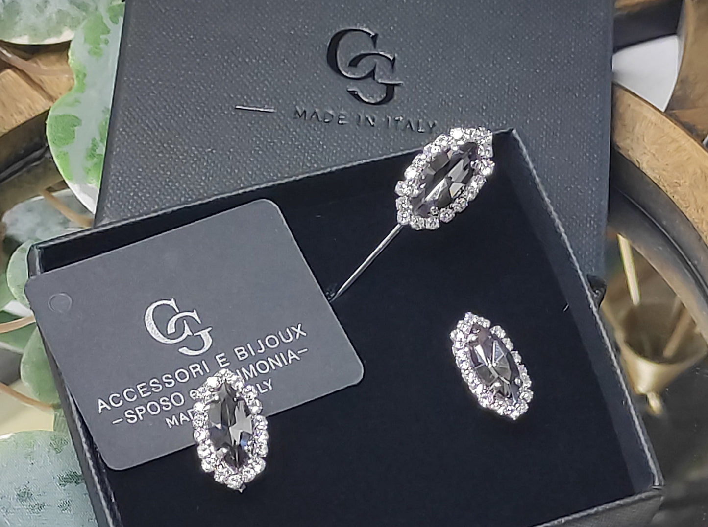 SET GEM138 GEMELLI+SPILLA BIJOUX