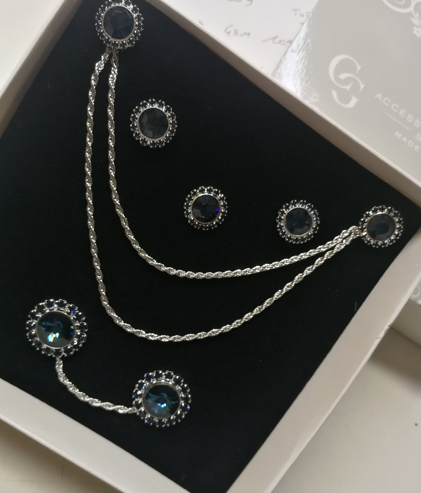 SET GEM109 GEMELLI+SPILLA BIJOUX