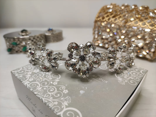 Cerchietto bijoux con pietre castonate