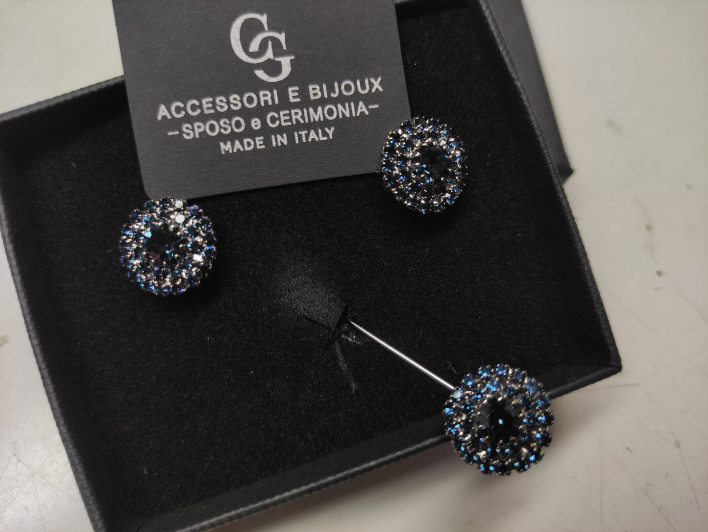 SET GEM162 GEMELLI+SPILLA BIJOUX
