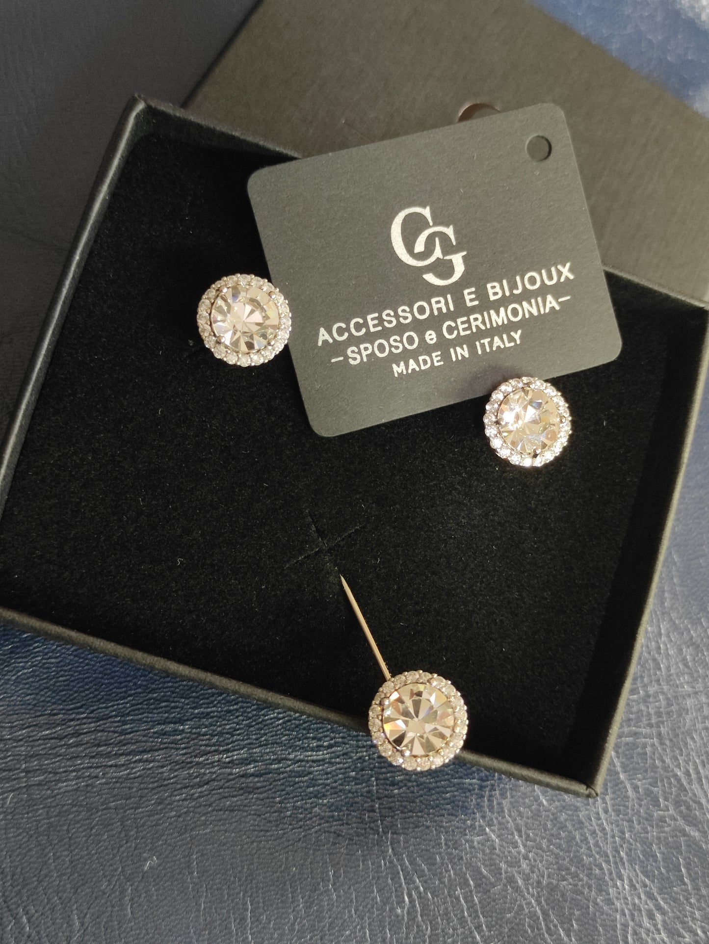 SET GEM193 GEMELLI+SPILLA BIJOUX