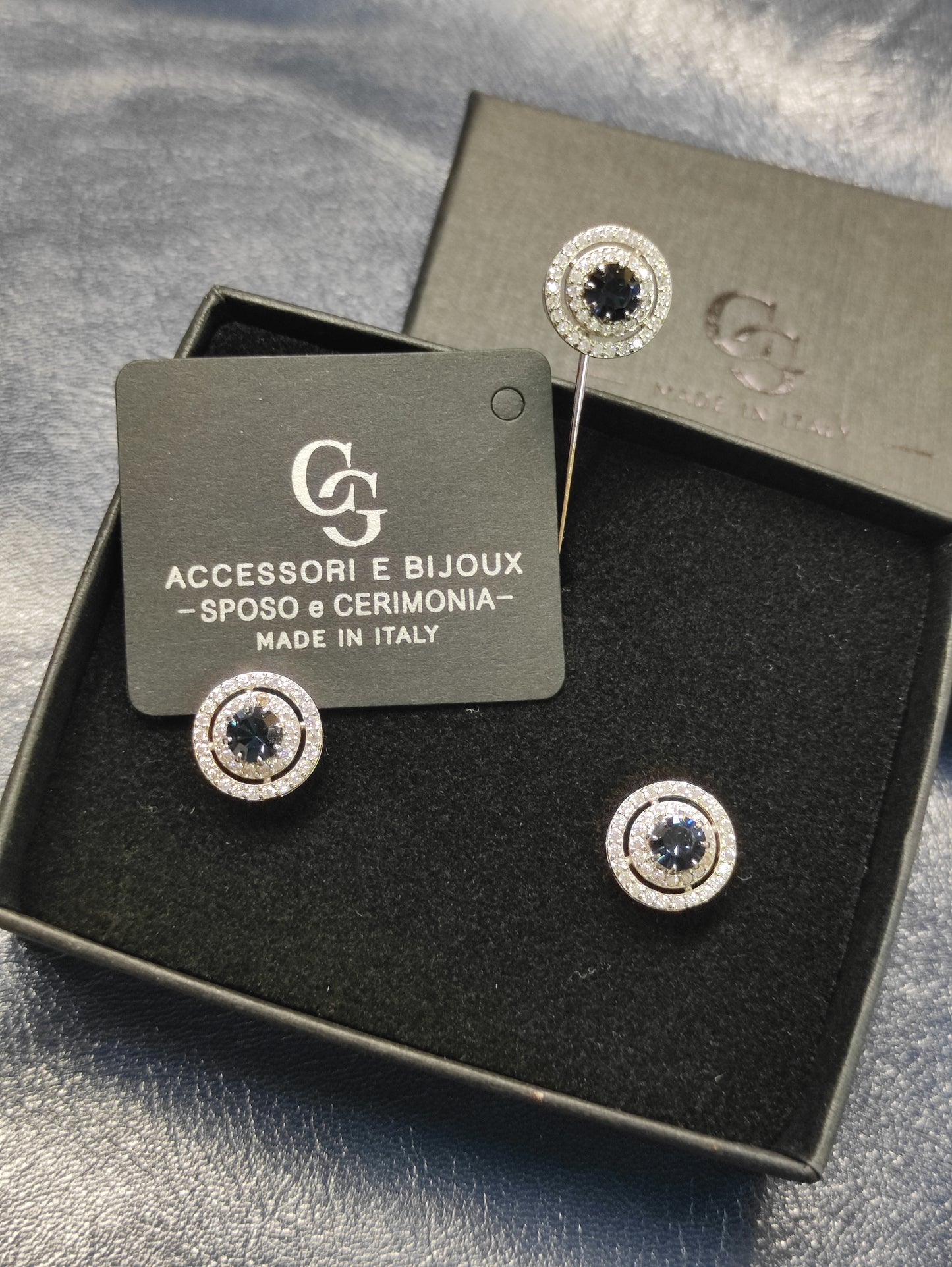 SET GEM184 GEMELLI+SPILLA BIJOUX