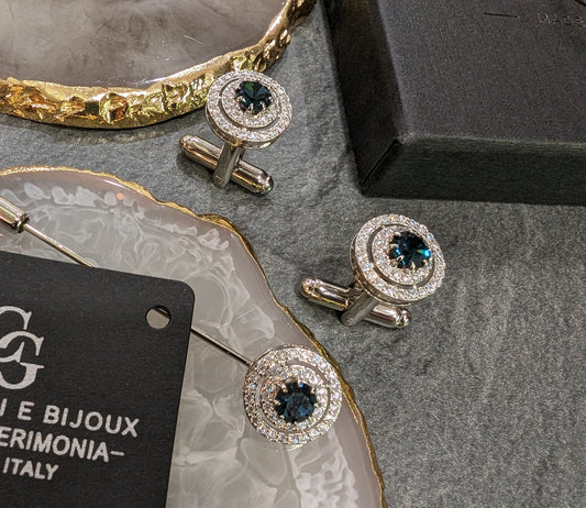 SET GEM184 GEMELLI+SPILLA BIJOUX