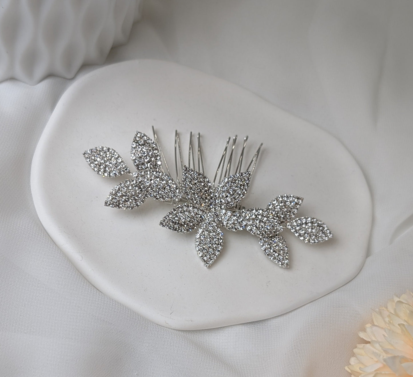 2481FR- Pettinino da sposa con pietre swarovski