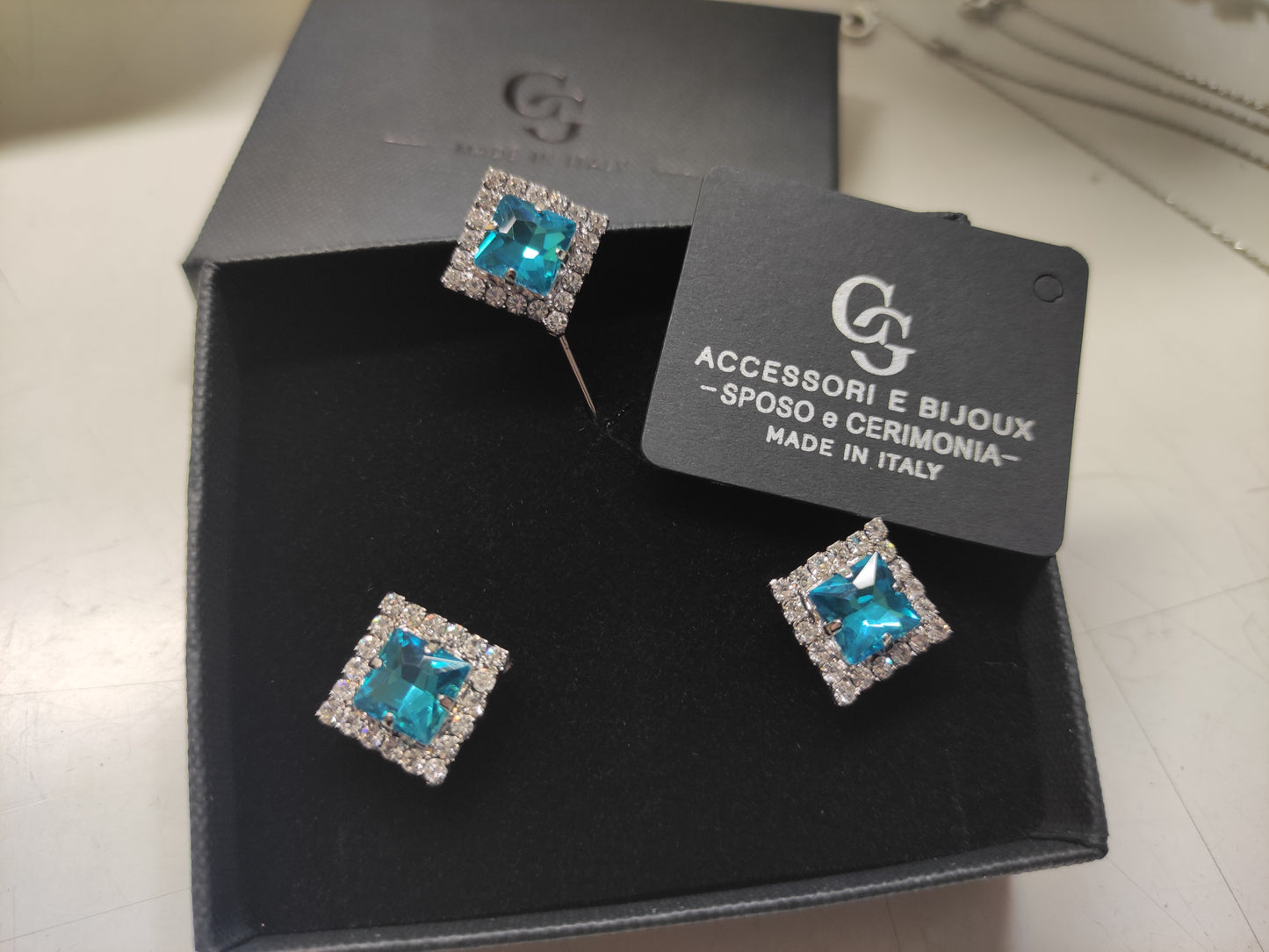 SET GEM177 GEMELLI+SPILLA BIJOUX
