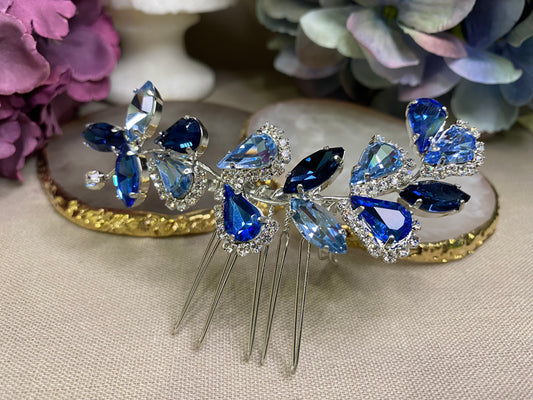 1840FR- Pettinino da sposa con pietre swarovski