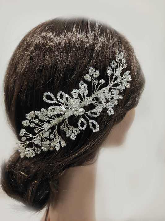 2360FR - Pettine in cristalli da sposa