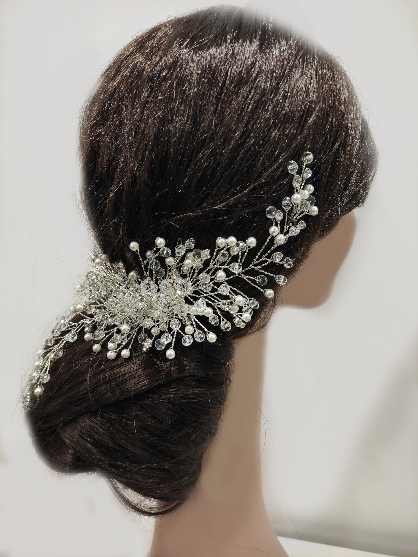 2262FR - Pettine in cristalli da sposa