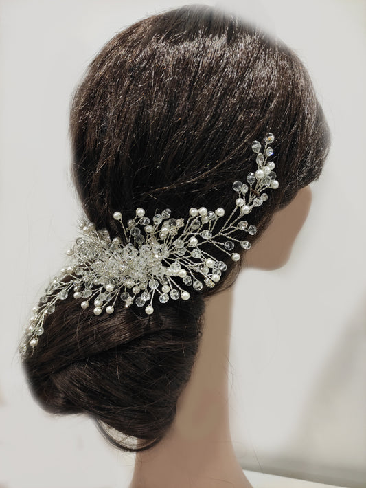 2262FR - Pettine in cristalli da sposa