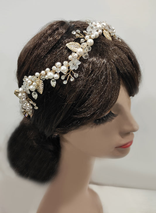 FRN188 - Accessorio modellabile con perle da sposa