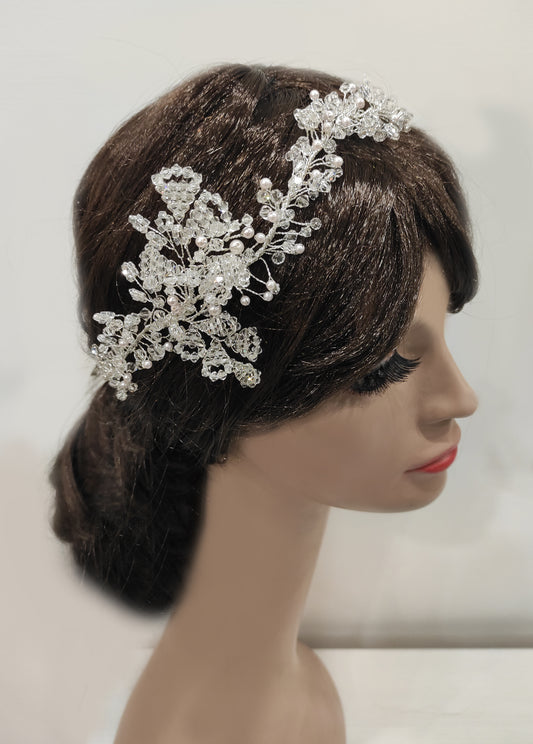 FRN181 - Modellabile in cristalli con fiore laterale