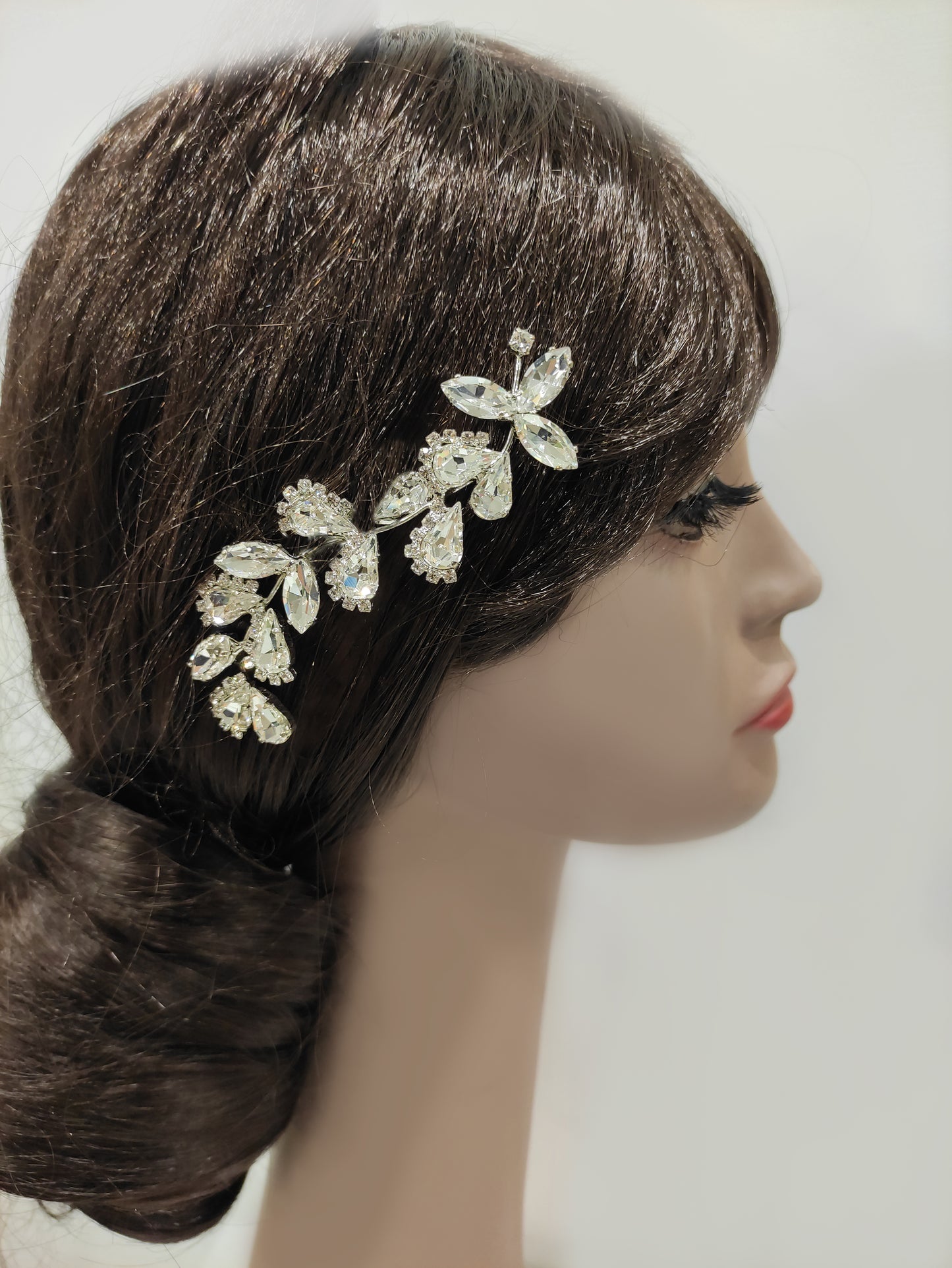 1840FR- Pettinino da sposa con pietre swarovski