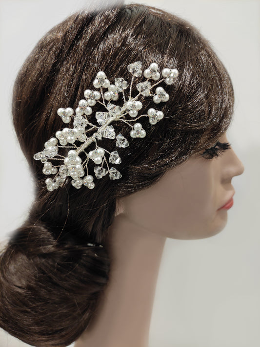 2196FR- Pettinino da sposa con perline