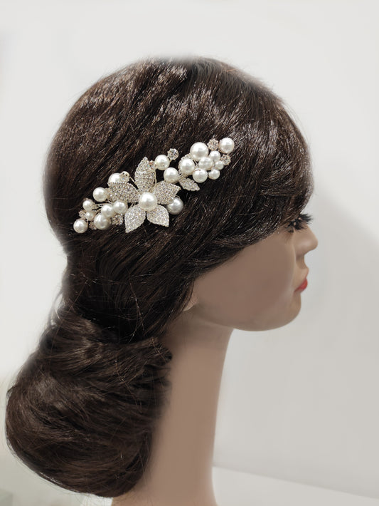 2178FR- Pettinino da sposa con perle
