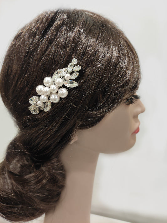2192FR- Pettininio da sposa con perle