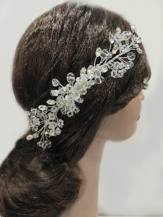 2366FR- Pettine da sposa in cristalli swarovski