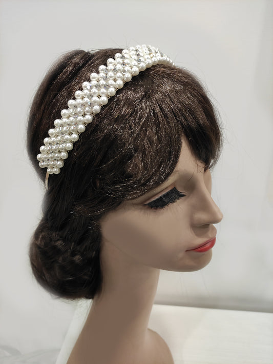 FRN61 - Cerchietto con perle