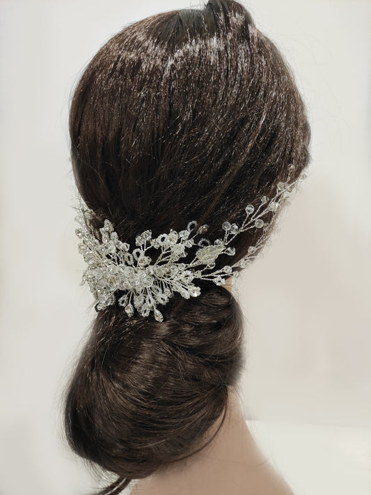 2378FR- Pettinino da sposa in cristalli