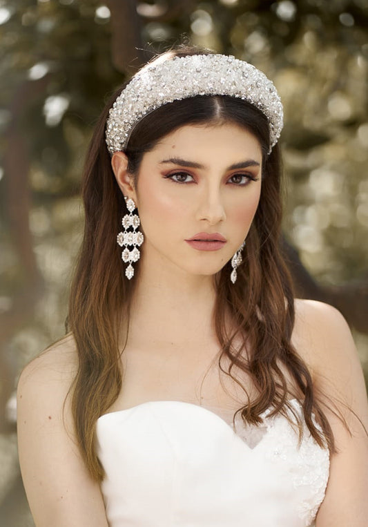 Cerchietto ricamato - Accessorio bijoux swarovski