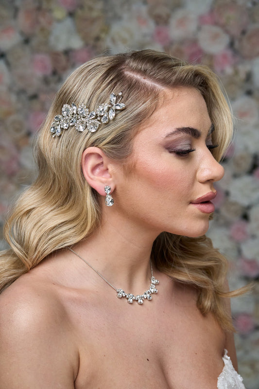 2003FR- Pettinino da sposa con pietre swarovski