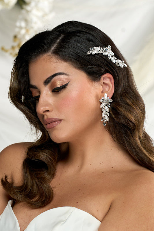 2483FR- Pettinino da sposa con pietre swarovski