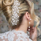 2490FR- Pettinino da sposa con perle e cristalli