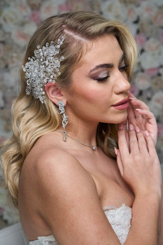 2500FR- Pettinino da sposa con cristalli