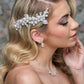 2515FR- Pettinino da sposa con perle e strass swarovski