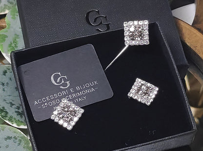 SET GEM105 GEMELLI+SPILLA BIJOUX