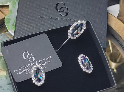 SET GEM138 GEMELLI+SPILLA BIJOUX