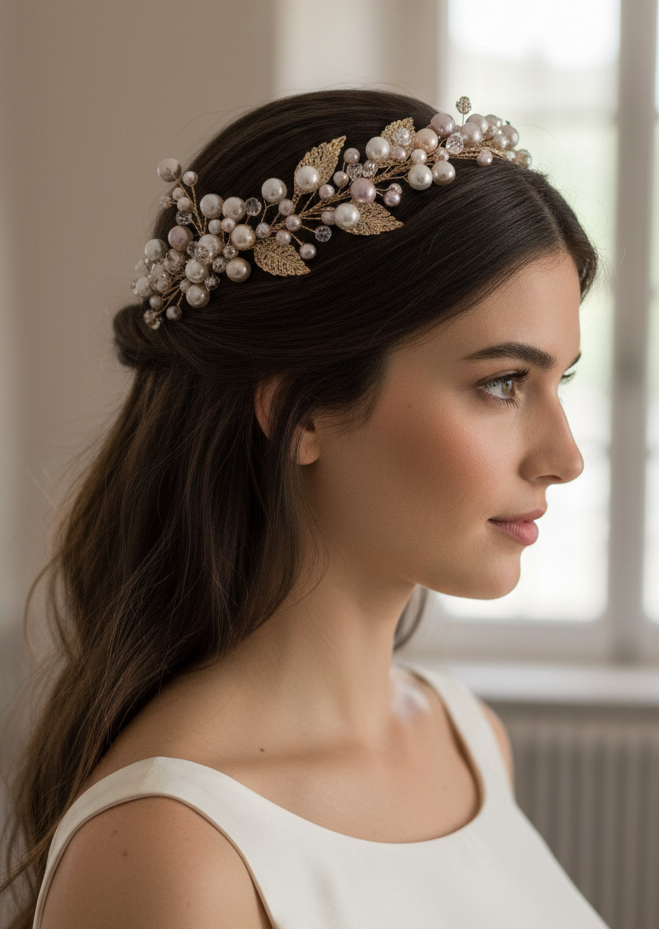 Anima Rosata 2396FR - Accessorio bijoux per capelli modellabile