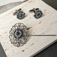 SET GEM124 GEMELLI+SPILLA BIJOUX