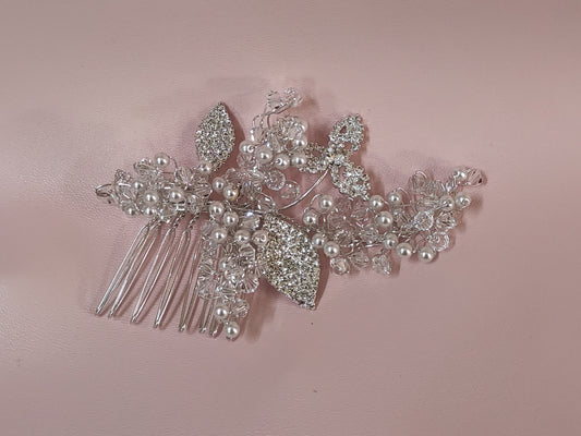 Pettinino da sposa con cristalli e strass