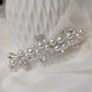 2515FR- Pettinino da sposa con perle e strass swarovski
