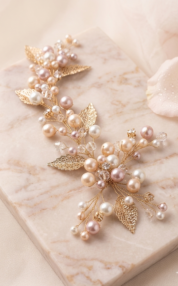 Anima Rosata 2396FR - Accessorio bijoux per capelli modellabile