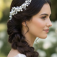 Charme - 2395FR- Pettinino da sposa con perle e cristalli