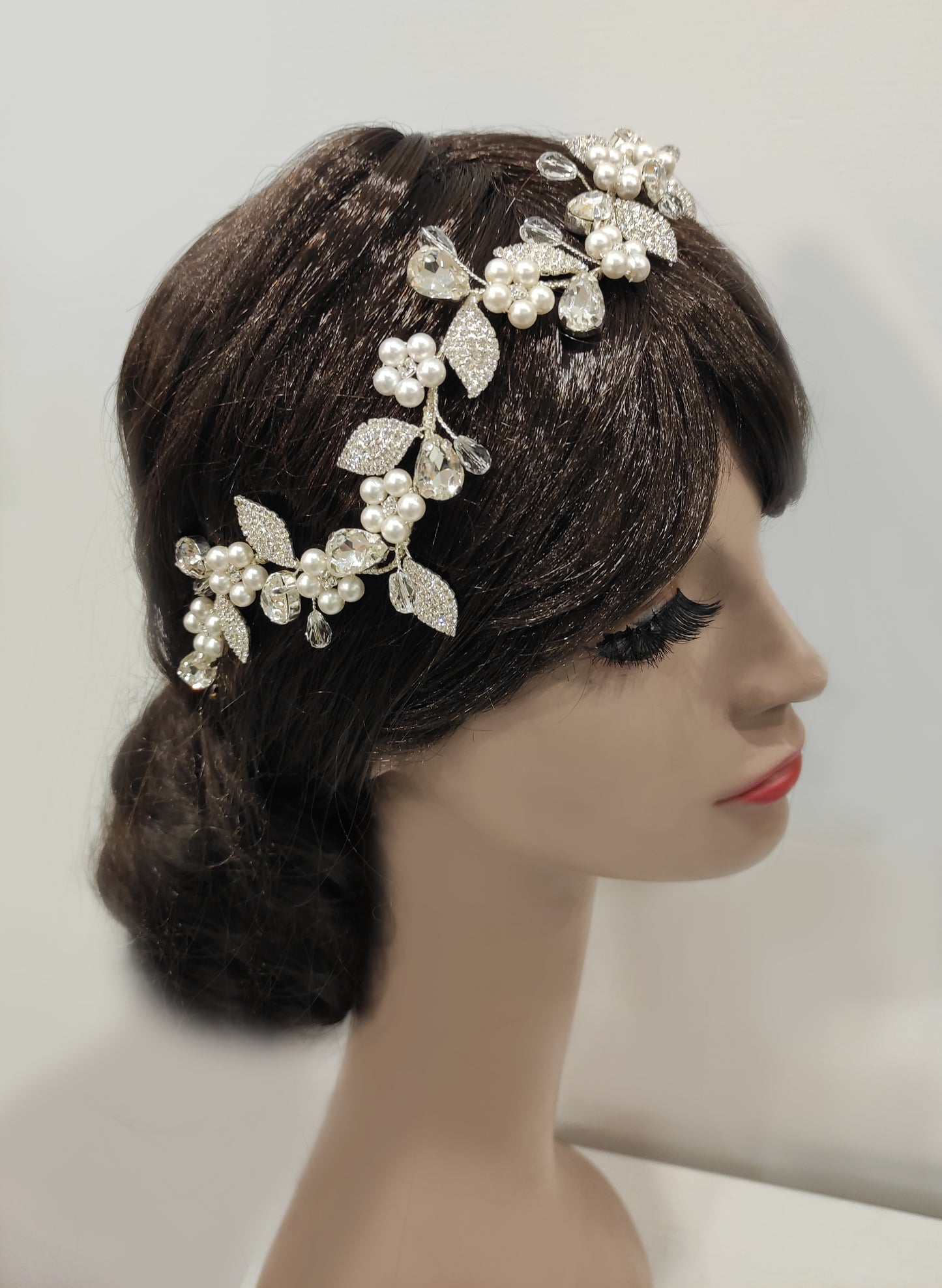FRN110 -Modellabile con perle e strass da sposa