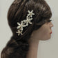 2131FR- Pettinino da sposa con fiori pietre castonate