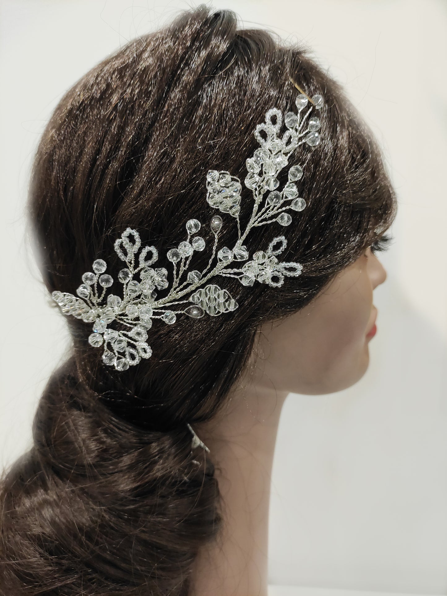 2385FR- Pettinino da sposa laterale