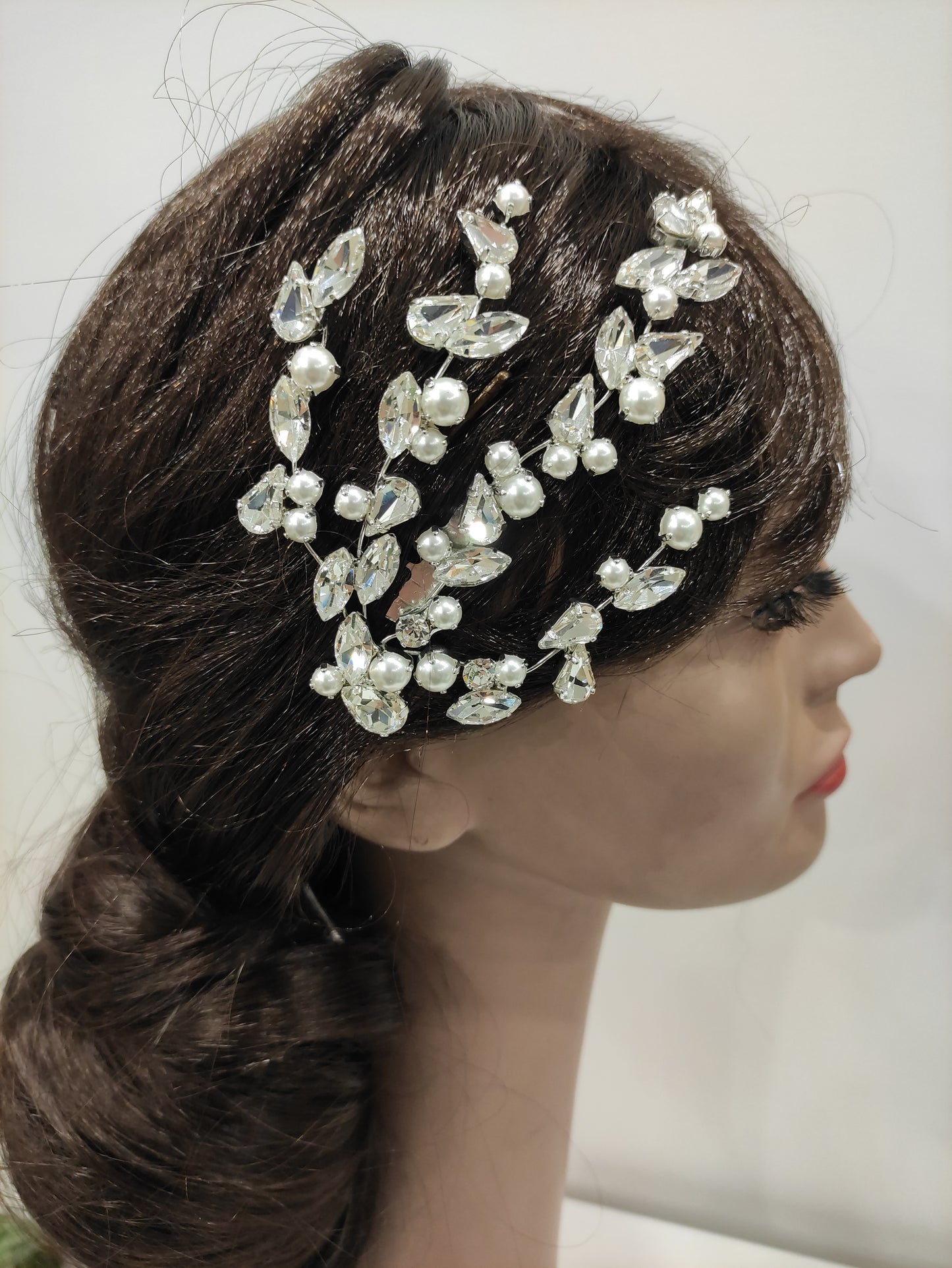2393FR- Pettinino da sposa laterale